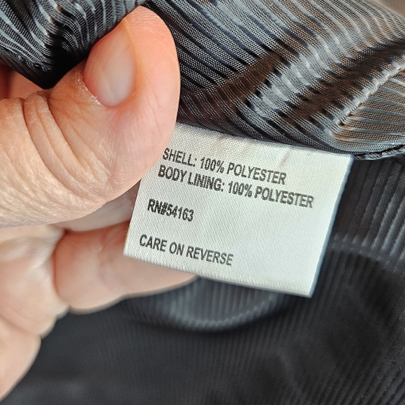 Calvin klein Rain Coat Mens sz M Black Pockets Side Hip Zips Double Zipper - Picture 7 of 14